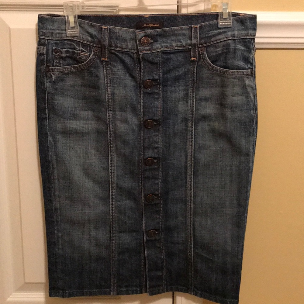 7 for all mankind denim skirt